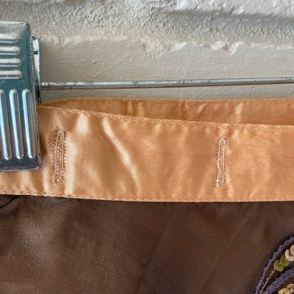 Lotus Creations Adjustable Wrap Skirt, Brown M #043 - Picture 9 of 11